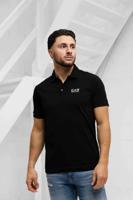 EA7 Emporio Armani 8NPF14 Polo Heren Zwart/Wit - Maat M - Kleur: Zwart | Soccerfanshop