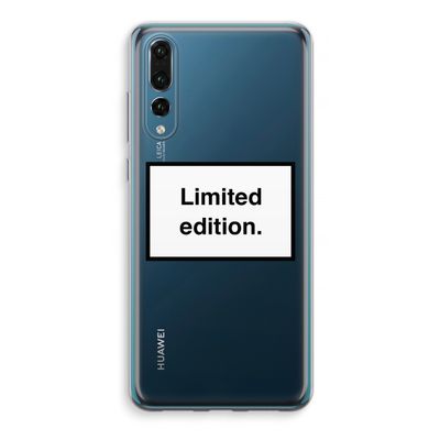 Limited edition: Huawei P20 Pro Transparant Hoesje
