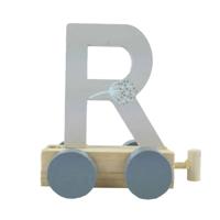 JeP kids houten treinletter R-offwhite print
