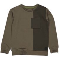 LEVV Jongens sweater - Andrew - Groen grijs - thumbnail