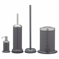 Sealskin toiletborstelgarnituur Acero - grijs - 41x12,6x12,6 cm - Leen Bakker - thumbnail