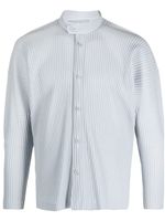 Homme Plissé Issey Miyake chemise nervuré à manches longues - Gris - thumbnail