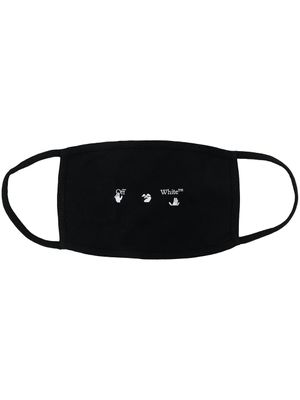 Off-White masque à logo imprimé - Noir