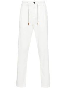 Eleventy pantalon à lien de resserrage - Blanc