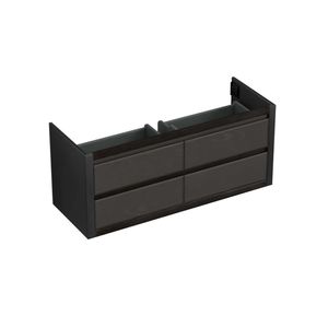 Onderkast Forzalaqua Gela 140x51x60 cm 4 Softclose Lades Eiken Black Oiled Forzalaqua