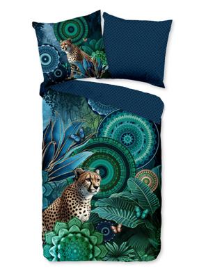 HIP Dekbedovertrek "mandalas & luipaard" - Multi - (135x200 cm) - Katoen Satijn HIP Dekbedovertrek "mandalas & luipaard" - Multi - (135x200 cm) - Katoen Satijn