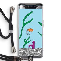 Aquarium: Samsung Galaxy A80 Transparant Hoesje met koord
