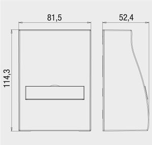 UMflex-ApG rw  - Surface mounted housing cream white UMflex-ApG rw