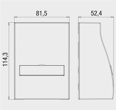 UMflex-ApG rw  - Surface mounted housing cream white UMflex-ApG rw