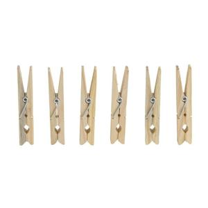 Wasknijpers jumbo - 60x - hout - wasgoedknijpers - grote knijpers