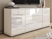 Dressoir PARLO 2 deuren 3 lades wit/hoogglans wit