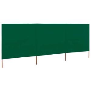 The Living Store Inklapbaar Windscherm - 400 x 160 cm - Groen