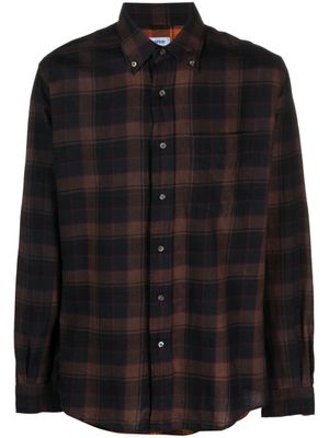 ASPESI chemise en coton à carreaux - Noir