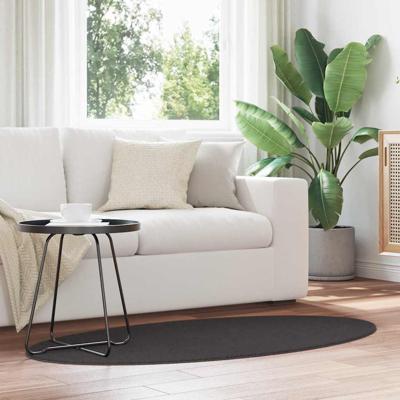 Tapijt HUARTE Antraciet 80 x 150 cm Polyester