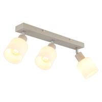 Globo 3-lichts plafondspotTrent zand bruin - 54114-3