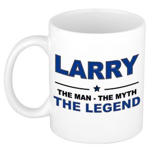 Larry The man, The myth the legend cadeau koffie mok / thee beker 300 ml