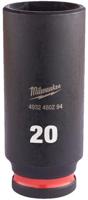 Milwaukee Accessoires shockwave slagdop 3/8" diep 20mm | 1 stuk - 4932480294
