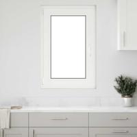 Kelderraam "RISOR" 60x100 cm draai-kiep DIN links wit