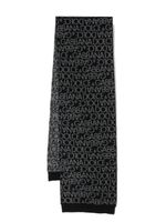 Dolce & Gabbana Kids logo-print virgin wool scarf - Noir