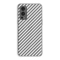 Strepen zwart-wit: OnePlus Nord 2 5G Transparant Hoesje