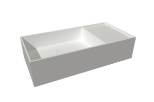 Balmani Loop fonteintje 42 x 21 cm matte Solid Surface