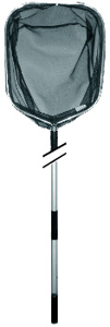 Aquaforte KNS Hexa Vlak Net Lepel - Duurzaam Aluminium 53x46cm, 6mm Maas Zwarte