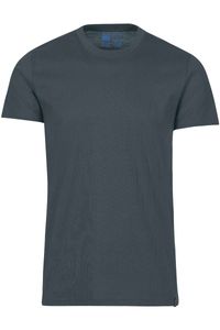 TRIGEMA Slim Fit T-Shirt ronde hals antraciet, Effen