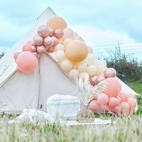 Ginger Ray BA-317 Balloon Arch Luxe Peach Ballonnenboog - thumbnail