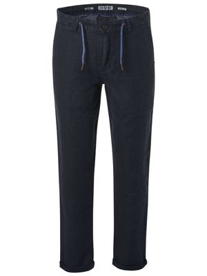Linen herringbone pants night Linen herringbone pants night