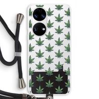 Weed: Huawei P50 Transparant Hoesje met koord