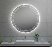 Badkamerspiegel Deco | 100 cm | Rond | Directe en indirecte LED verlichting | Touch button | Met verwarming