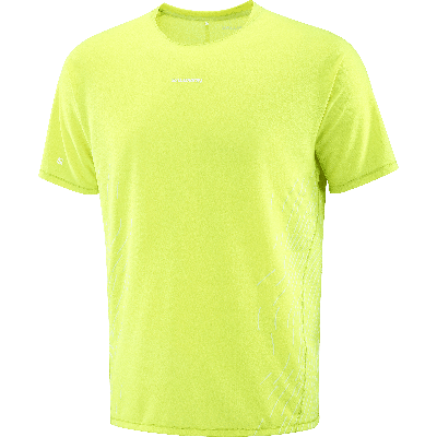 Salomon Sense aero ss tee gfx heren - WIT - Heren