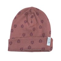 Lodger katoenen mutsje Beanie Nomad Rib Rosewood Maat