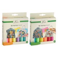 Creative Craft Group Nassau 3d textielverf set - 6st.