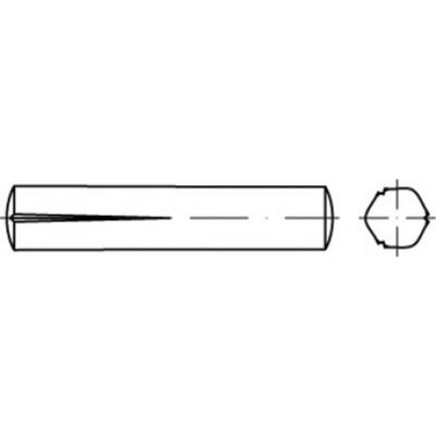 TOOLCRAFT TO-5438787 Conische kerfpaspen 6 mm Staal 100 stuk(s)