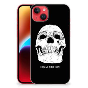 Silicone Back Case iPhone 14 Plus Skull Eyes
