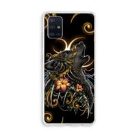 Huilende Wolf: Galaxy A51 4G Transparant Hoesje