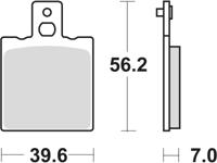 TRW Brake pad mcb 75 organic standard