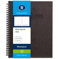Agenda 2026 ryam weekplan wire-o 7d/2p zwart