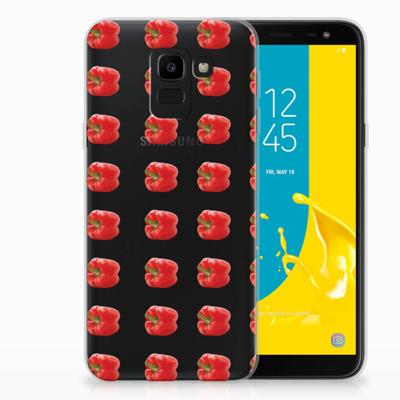 Samsung Galaxy J6 2018 | Siliconen Case | Paprika Red