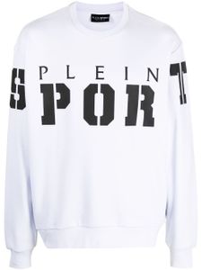 Plein Sport sweat à logo LS imprimé - Blanc