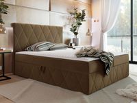 Boxspring SIMONA 180x200 cm bruin - thumbnail