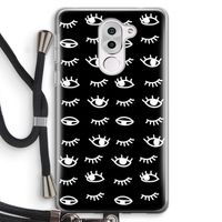 Eye pattern #3: Honor 6X Transparant Hoesje met koord