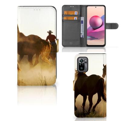 Xiaomi Redmi Note 10S | 10 4G | Poco M5s | Telefoonhoesje | Met pasjeshouder | Design Cowboy