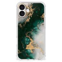Anti-Shock Hoesje voor iPhone 16 Plus Marmer Groen