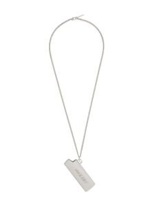 AMBUSH collier à pendentif d'étui à briquet - Argent