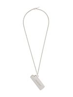 AMBUSH collier à pendentif d'étui à briquet - Argent