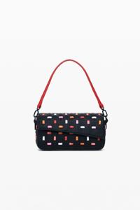 Kleine geperforeerde tas - BLACK - U