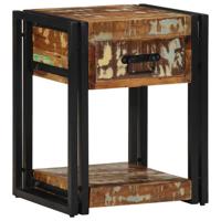 Nachtkastje Multikleur 40 x 35 x 50 cm massief gerecycled hout