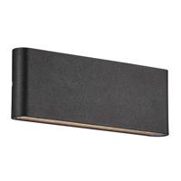 Nordlux Strakke design wandlampKinver zwart 26cm - 2118181003